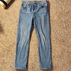 Levi 501's button fly W 28 L 30
